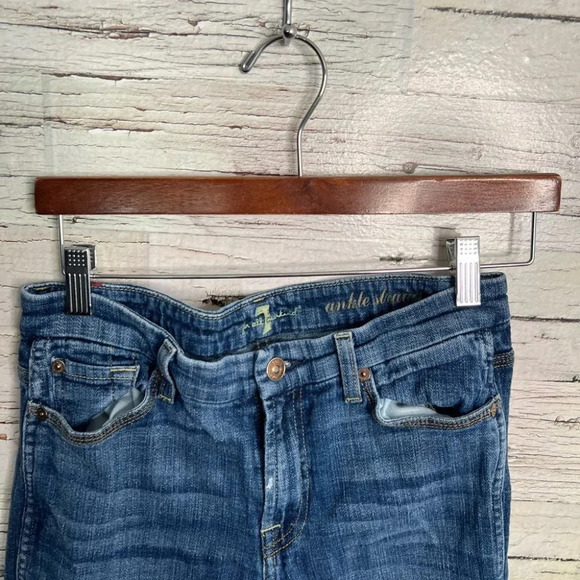 7 for all  mankind ankle straight jeans size 28 - Picture 4 of 9